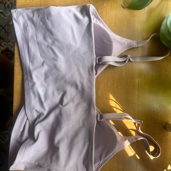 Athleta Cinch Longline Bra A-C Cup, S, Floral Mauve - Picture 5 of 5